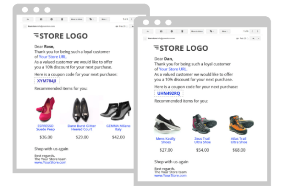 Personalize online shopping