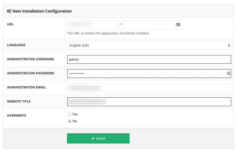 scratch-website-configuration