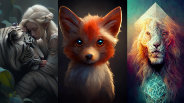 5 Amazing fantasy styled animal images